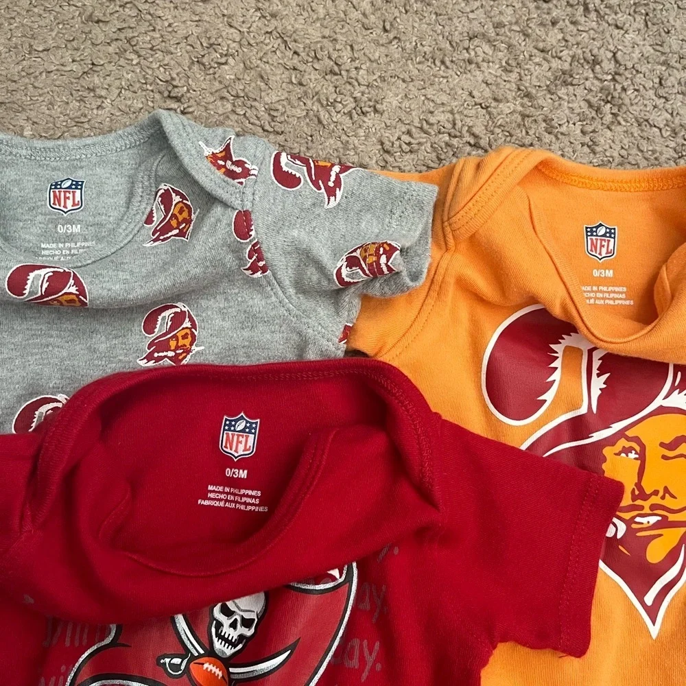 Tampa Bay Buccaneers Bodysuit Trio